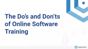 The Do's and Don'ts of Online Software Training thumbnail